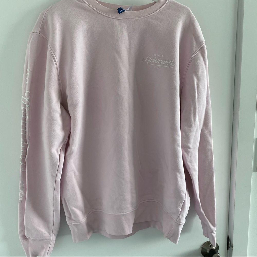 H&M pink crew neck
